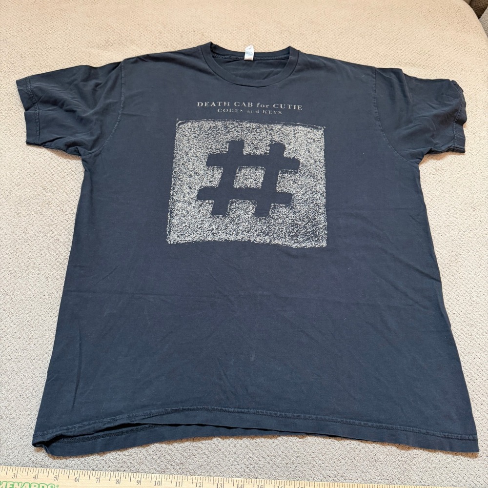 Vintage 2011 Death Cab for Cutie Codes and Keys Tour T-Shirt XL Black Indie Rock